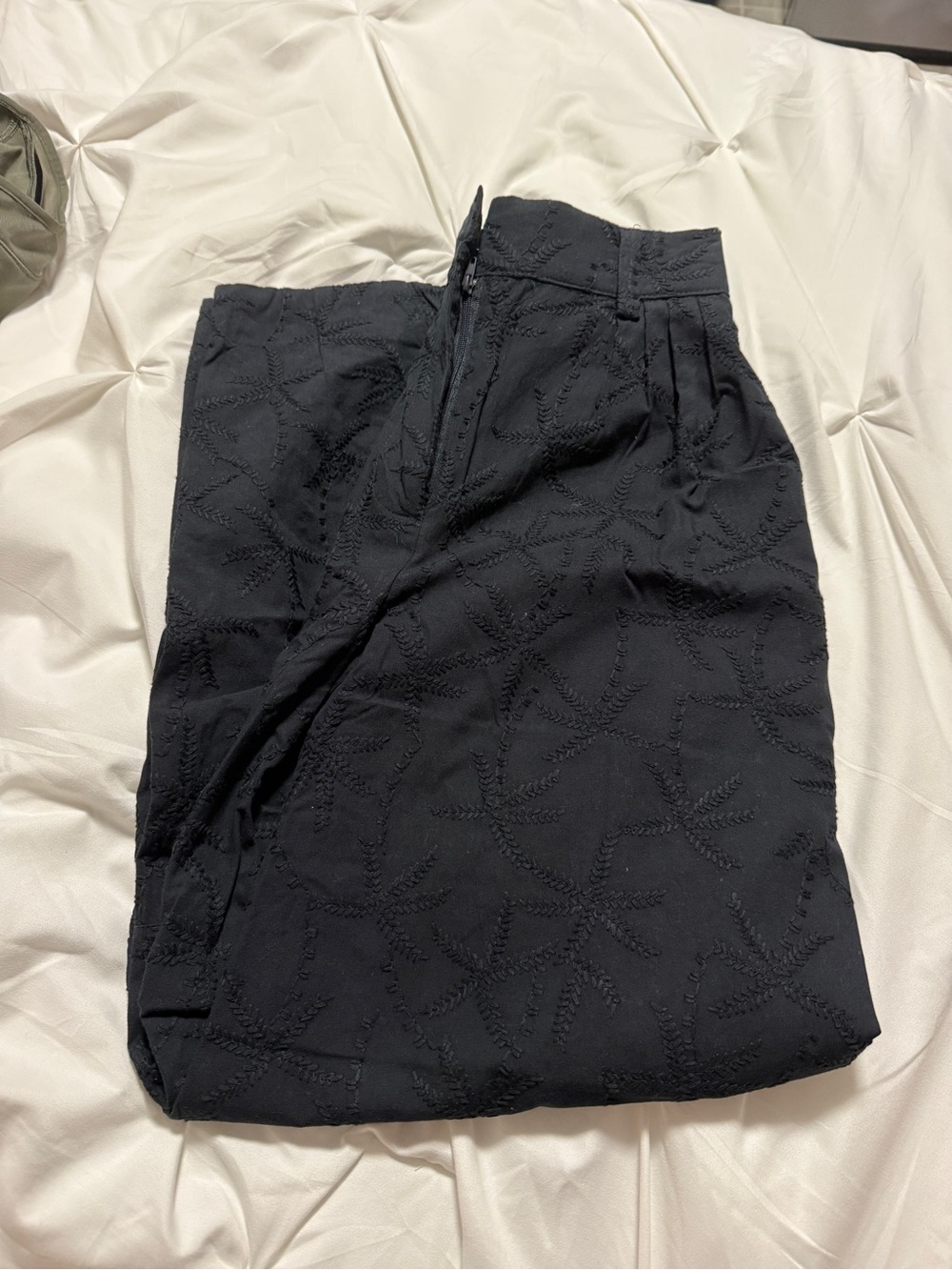 House of Harlow 1960 Black Embroidered Chinos